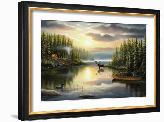 Memories with Dad-Chuck Black-Framed Giclee Print