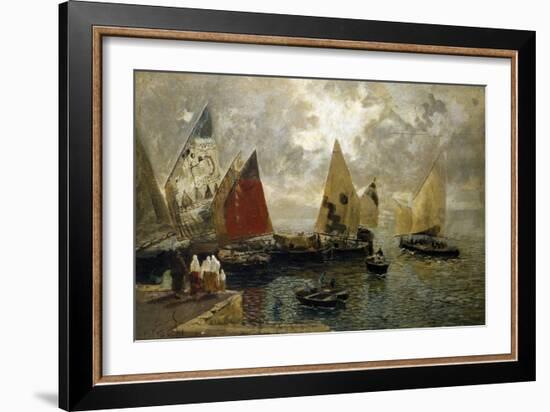 Memory of Chioggia, 1887-Mose Bianchi-Framed Giclee Print