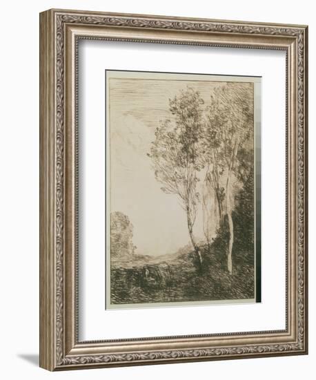 Memory of Italy, 1863-Jean-Baptiste-Camille Corot-Framed Giclee Print