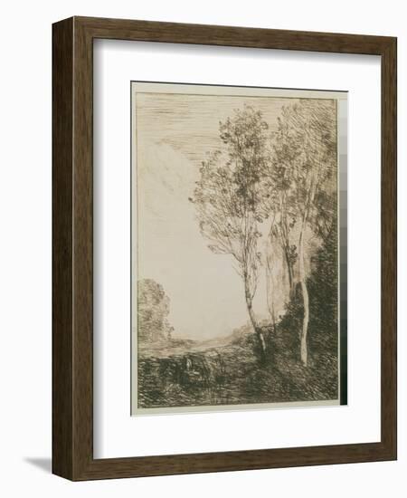 Memory of Italy, 1863-Jean-Baptiste-Camille Corot-Framed Giclee Print