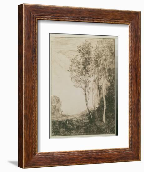 Memory of Italy, 1863-Jean-Baptiste-Camille Corot-Framed Giclee Print