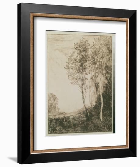 Memory of Italy, 1863-Jean-Baptiste-Camille Corot-Framed Giclee Print