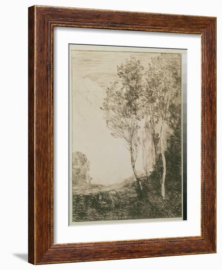 Memory of Italy, 1863-Jean-Baptiste-Camille Corot-Framed Giclee Print