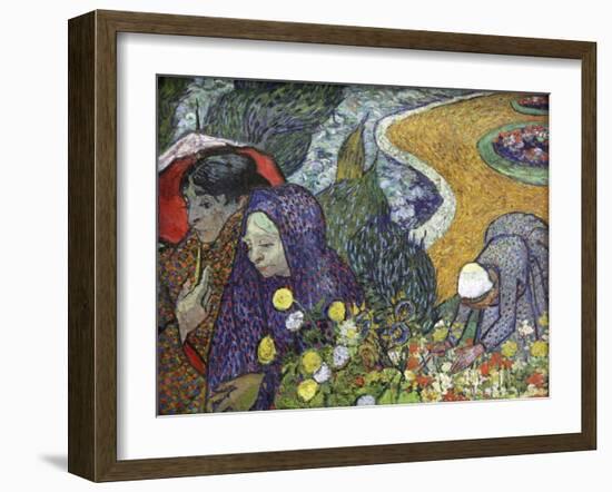 Memory of the Garden at Etten (Ladies of Arle), 1888-Vincent van Gogh-Framed Giclee Print