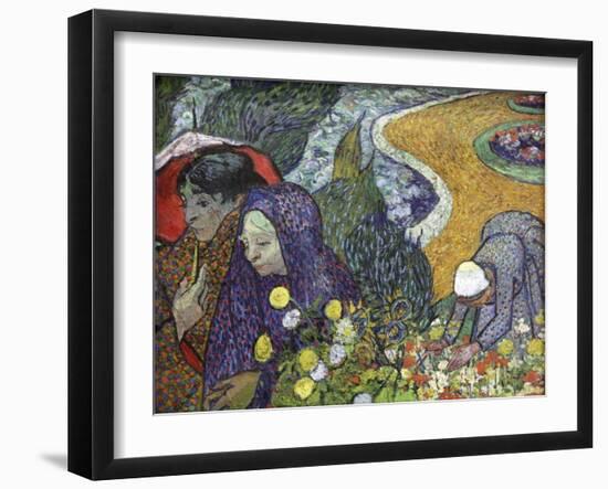 Memory of the Garden at Etten (Ladies of Arle), 1888-Vincent van Gogh-Framed Giclee Print