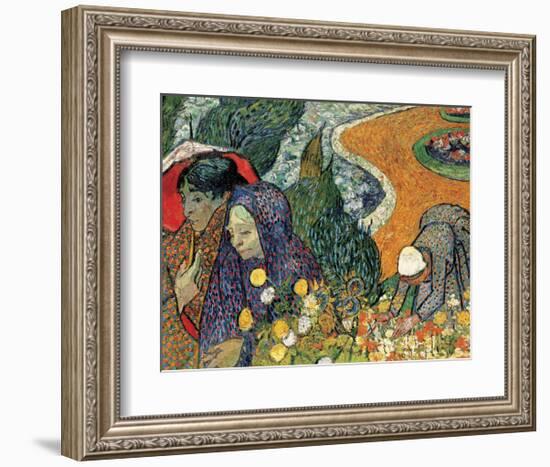 Memory of the Garden at Etten (Ladies of Arles), 1888-Vincent van Gogh-Framed Giclee Print