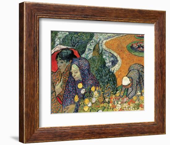 Memory of the Garden at Etten (Ladies of Arles), 1888-Vincent van Gogh-Framed Giclee Print