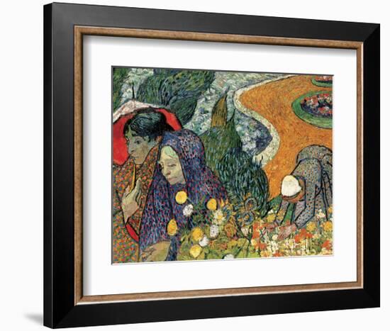 Memory of the Garden at Etten (Ladies of Arles), 1888-Vincent van Gogh-Framed Giclee Print