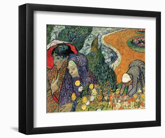 Memory of the Garden at Etten (Ladies of Arles), 1888-Vincent van Gogh-Framed Giclee Print