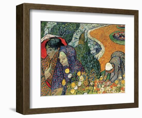 Memory of the Garden at Etten (Ladies of Arles), 1888-Vincent van Gogh-Framed Giclee Print