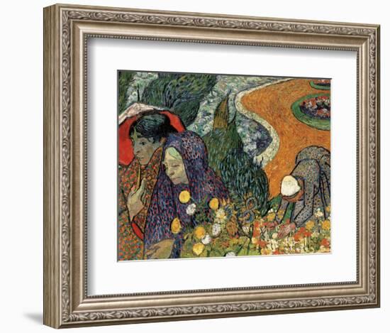 Memory of the Garden at Etten (Ladies of Arles), 1888-Vincent van Gogh-Framed Art Print