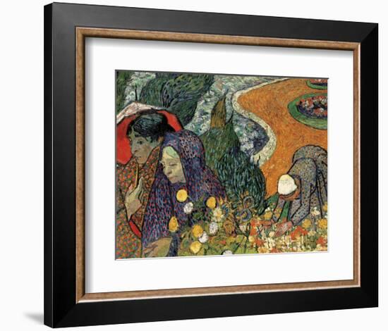 Memory of the Garden at Etten (Ladies of Arles), 1888-Vincent van Gogh-Framed Art Print