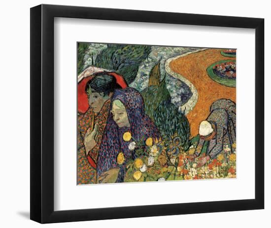 Memory of the Garden at Etten (Ladies of Arles), 1888-Vincent van Gogh-Framed Art Print