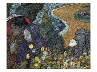 'Memory of the Garden at Etten (Ladies of Arles)' Art Print - Vincent