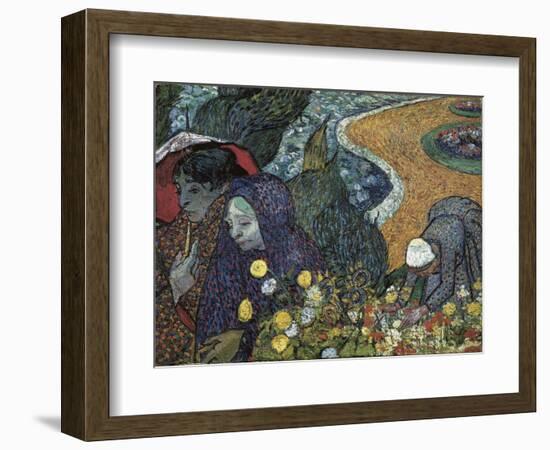 Memory of the Garden at Etten (Ladies of Arles)-Vincent van Gogh-Framed Art Print