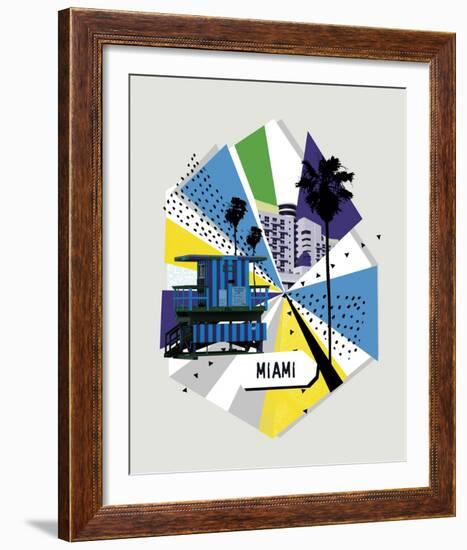 Memphis Group - Miami-null-Framed Giclee Print