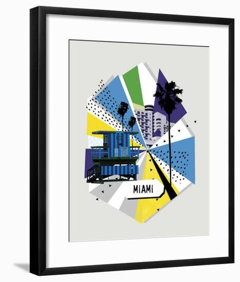 Memphis Group - Miami-null-Framed Giclee Print