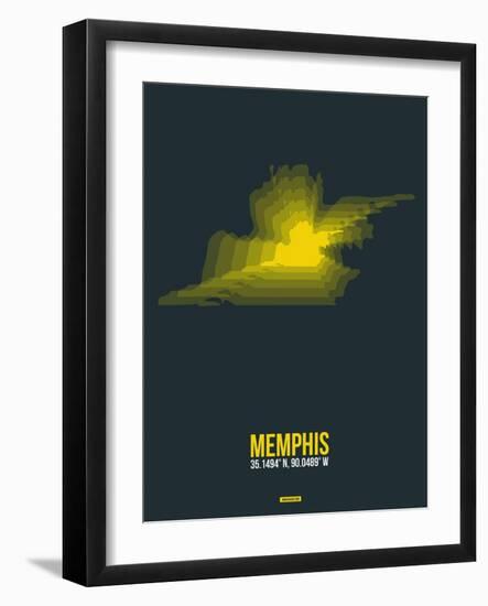 Memphis Radiant Map 1-NaxArt-Framed Art Print