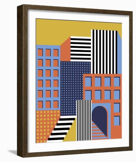 Memphis Rhythm-Erika Greenfield-Framed Giclee Print