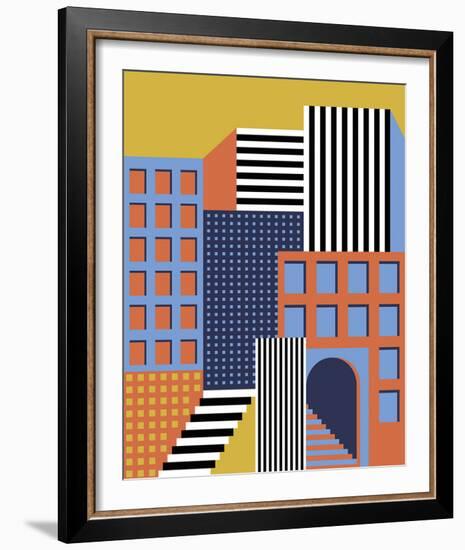 Memphis Rhythm-Erika Greenfield-Framed Giclee Print