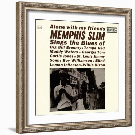 Memphis Slim - Alone with My Friends-null-Framed Art Print