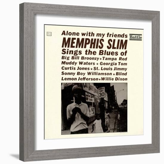 Memphis Slim - Alone with My Friends-null-Framed Art Print