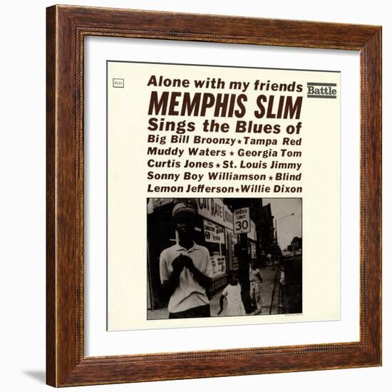 Memphis Slim - Alone with My Friends-null-Framed Art Print