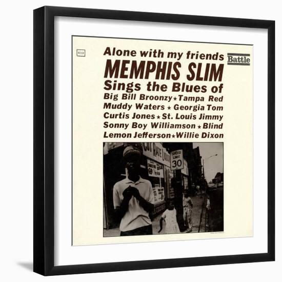 Memphis Slim - Alone with My Friends-null-Framed Art Print