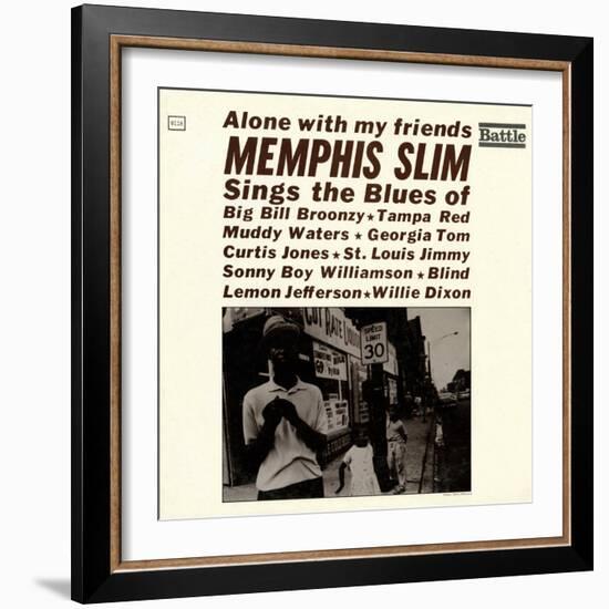 Memphis Slim - Alone with My Friends-null-Framed Art Print