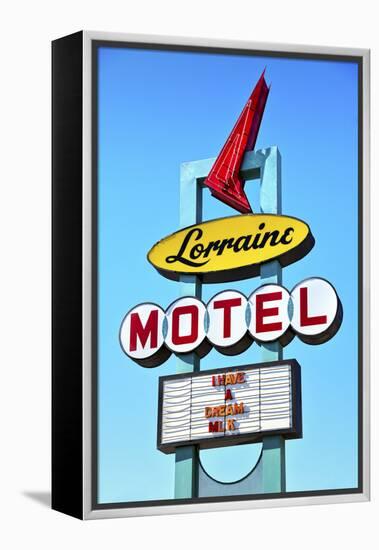 Memphis, Tennessee, Marque Of The Lorraine Motel, National Civil Rights Museum, Where Martin Luther-John Coletti-Framed Premier Image Canvas