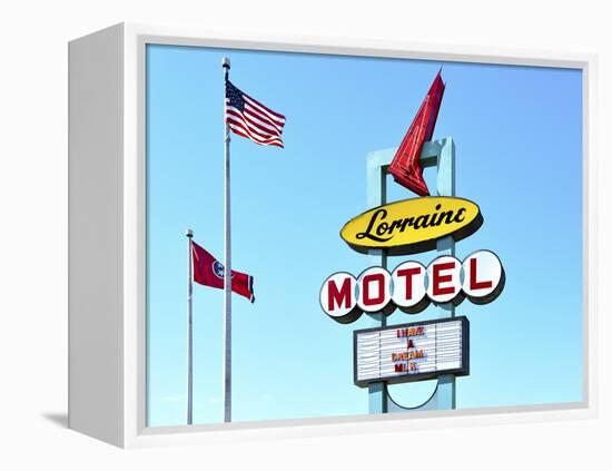 Memphis, Tennessee, Marque Of The Lorraine Motel, National Civil Rights Museum, Where Martin Luther-John Coletti-Framed Premier Image Canvas