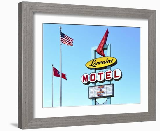 Memphis, Tennessee, Marque Of The Lorraine Motel, National Civil Rights Museum, Where Martin Luther-John Coletti-Framed Photographic Print