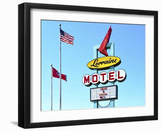 Memphis, Tennessee, Marque Of The Lorraine Motel, National Civil Rights Museum, Where Martin Luther-John Coletti-Framed Photographic Print