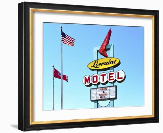 Memphis, Tennessee, Marque Of The Lorraine Motel, National Civil Rights Museum, Where Martin Luther-John Coletti-Framed Photographic Print