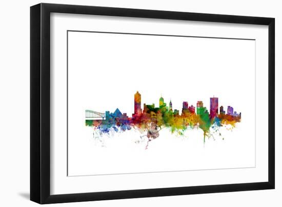 Memphis Tennessee Skyline-Michael Tompsett-Framed Art Print