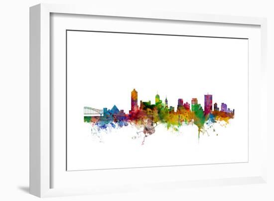 Memphis Tennessee Skyline-Michael Tompsett-Framed Art Print