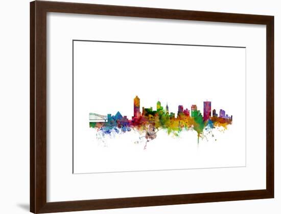 Memphis Tennessee Skyline-Michael Tompsett-Framed Art Print