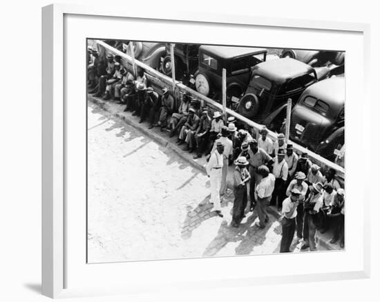 Memphis: Unemployed, 1938-Dorothea Lange-Framed Photographic Print