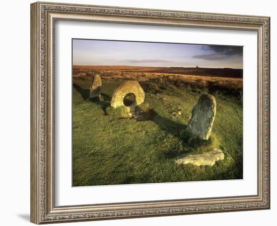 Men-an-tol Standing Stones-Chris Madeley-Framed Photographic Print