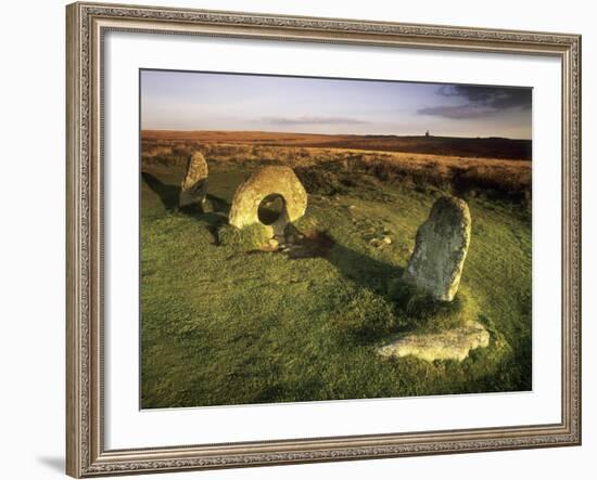 Men-an-tol Standing Stones-Chris Madeley-Framed Photographic Print