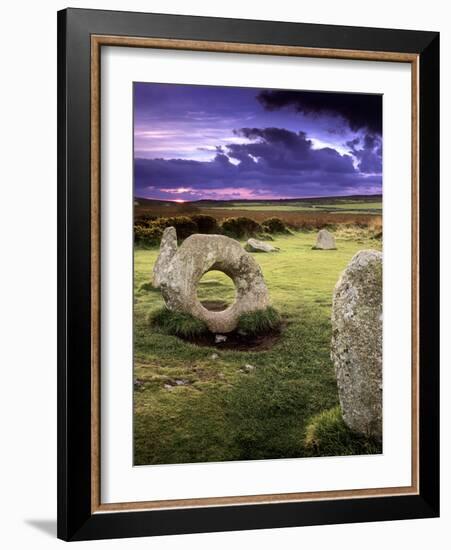 Men-an-tol Standing Stones-Chris Madeley-Framed Photographic Print