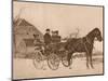 'Men and women in a horse-drawn carriage', 1937-Louis Guichard-Mounted Photographic Print