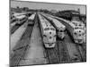 Men are Loading Up the "Santa Fe" Train with Supplies before They Take-Off-Andreas Feininger-Mounted Photographic Print