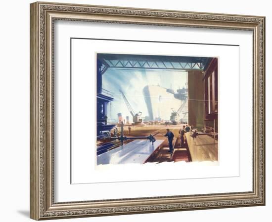 Men at Work-Laurence Fish-Framed Giclee Print