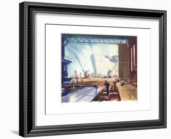 Men at Work-Laurence Fish-Framed Giclee Print