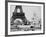 Men Building the Fountain St. Vidal near the Eiffel Tower, Paris Exposition, c.1889-null-Framed Photo