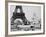 Men Building the Fountain St. Vidal near the Eiffel Tower, Paris Exposition, c.1889-null-Framed Photo