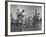 Men Exercising in Gymnasium at Homestead Hotel-John Phillips-Framed Premium Photographic Print