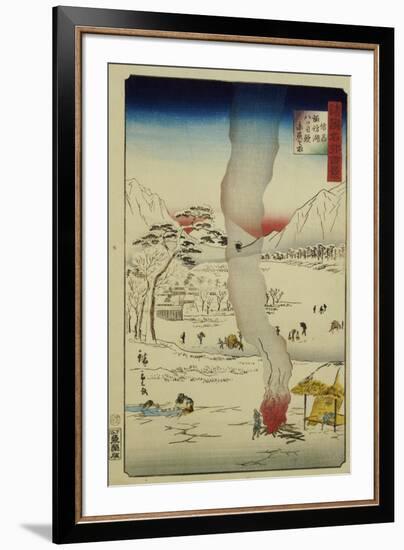 Men Fishing for Eels and Other Fish Through a Hole in the Ice-null-Framed Giclee Print