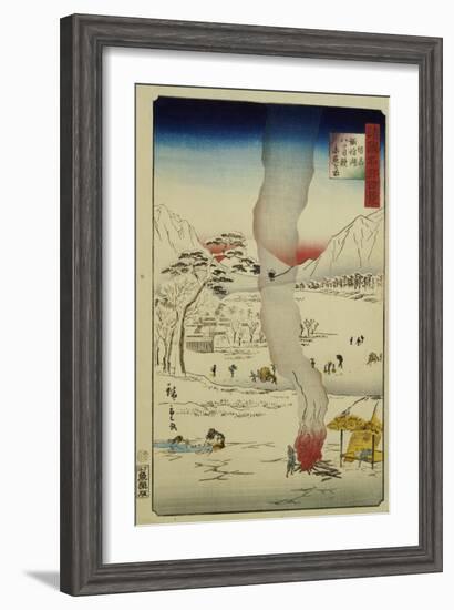 Men Fishing for Eels and Other Fish Through a Hole in the Ice-null-Framed Giclee Print